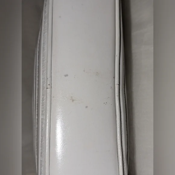 Mario Valentino Clutch Bag V Mark Leather White GUC - Picture 7 of 14